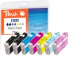 Peach Combi Pack Plus, compatibile con  Epson T0807, T0801, C13T08074011, C13T08014011
