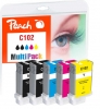 Peach Spar Pack Tintenpatronen kompatibel zu  Canon PFI-102