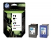 210642 - Cartuccia InkJet originale Combopack nero, colore No. 21, No. 22, SD367AE HP