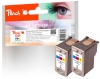 318787 - Peach Double Pack tête d'impression couleur, compatible avec CL-41C*2, 0617B001 Canon