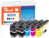 321172 - Peach Spar Plus Pack Tintenpatronen kompatibel zu LC-3233 Brother