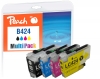 321839 - Peach Spar Pack Tintenpatronen kompatibel zu LC-424VALP Brother