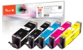 Peach Spar Pack Tintenpatronen kompatibel zu  Canon PGI-550, CLI-551